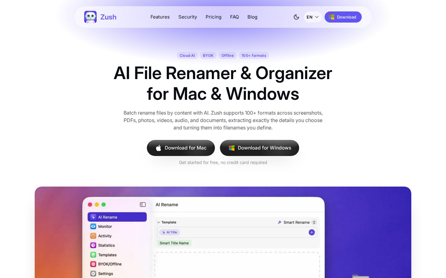 Zush Homepage