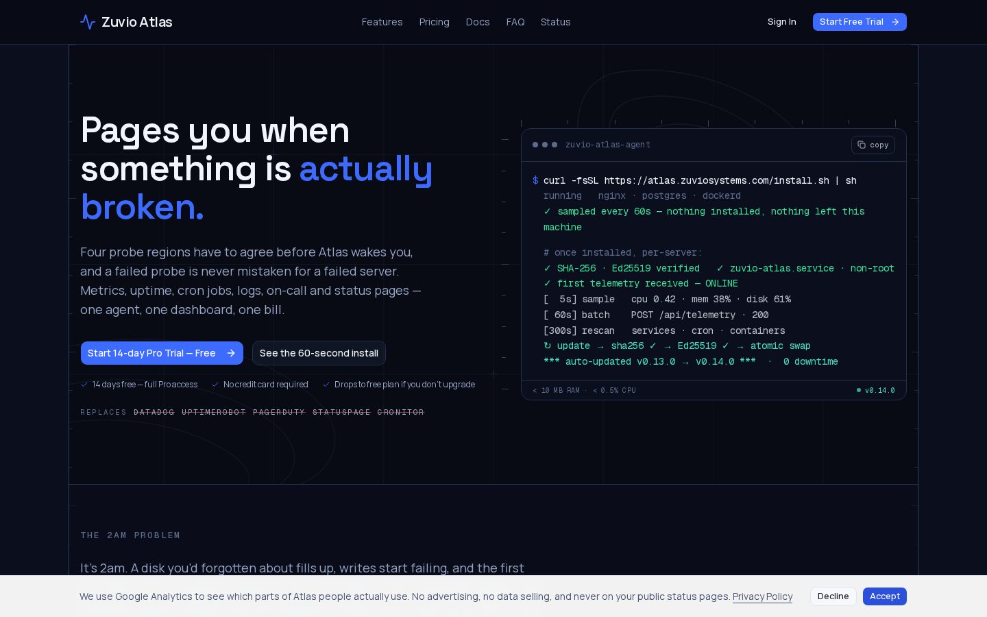 Zuvio Atlas Homepage