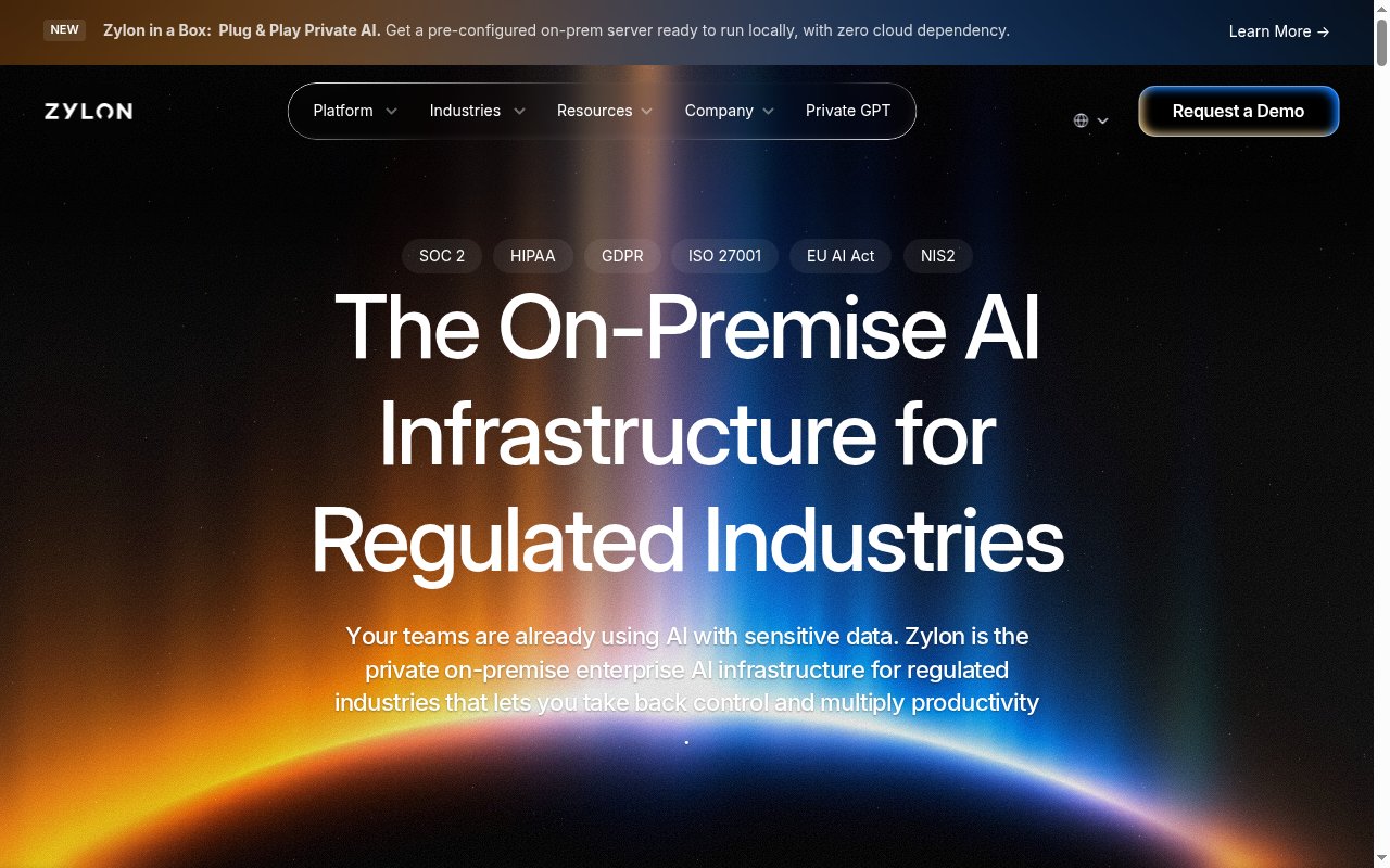 Zylon homepage