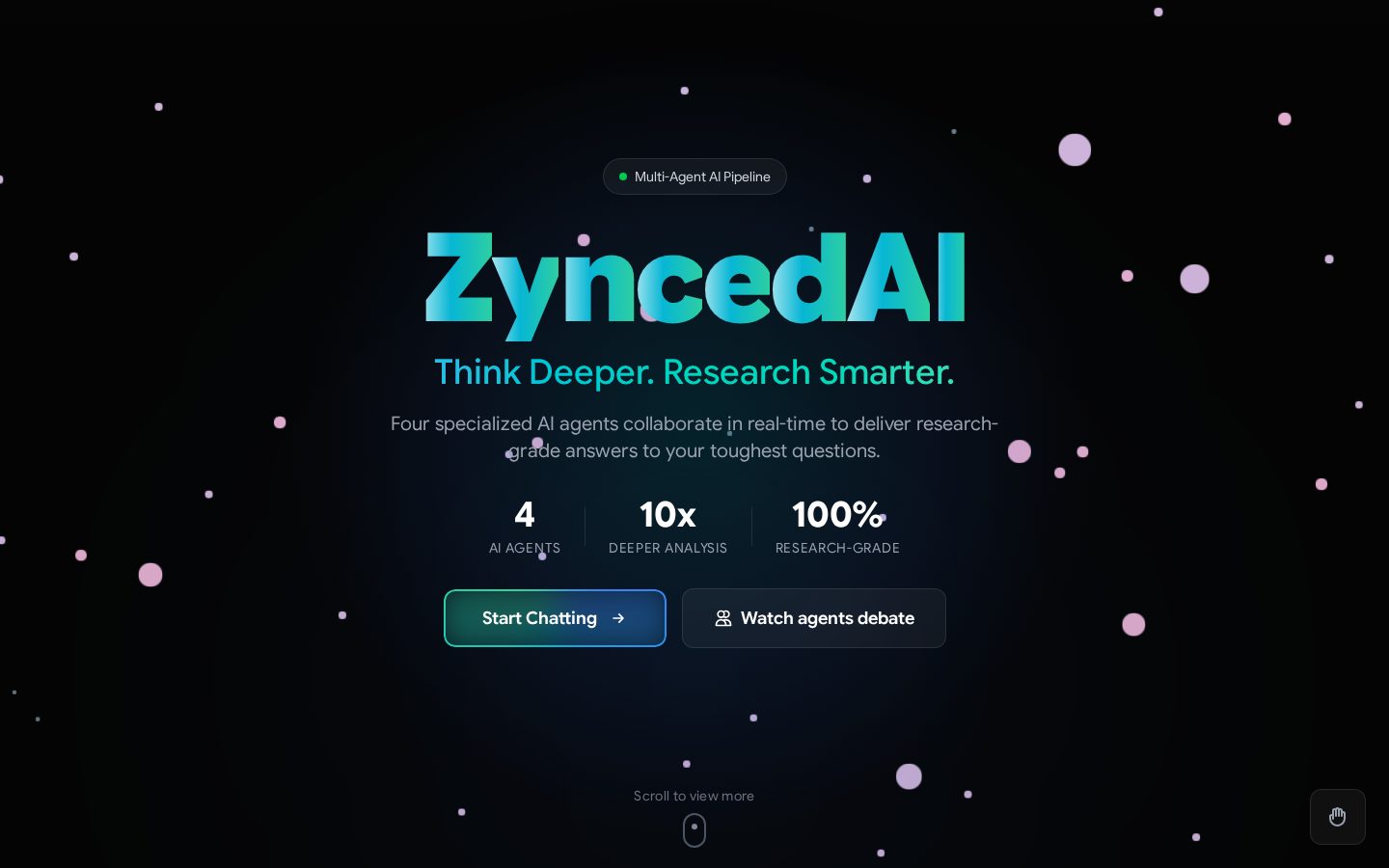 ZyncedAI Homepage